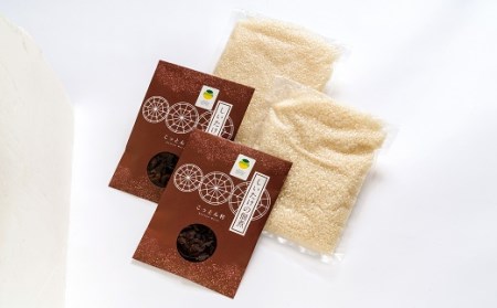 B-66 しいたけ佃煮(140g×2袋)とお米(500g×2袋)のセット