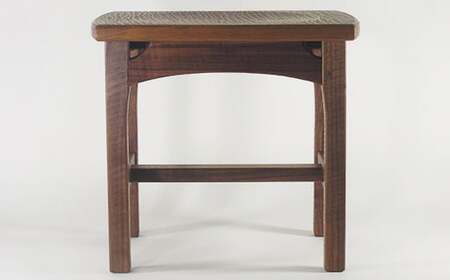 木工房矢吹のウォールナットのスツール( 無垢 木製 オイルフィニッシュ 椅子 )＜085-031_5＞