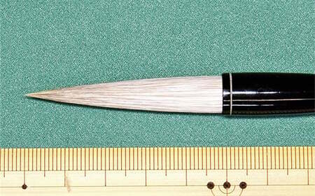 筆工房楽々堂の万能中筆 半紙4文字位<054-005_5>