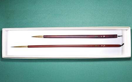 筆工房楽々堂の絵手紙筆　大小2本セットC＜054-016_5＞