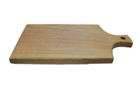 木工房矢吹のチェリーのカッティングボード「柄付き」( まな板 木製 無垢 アウトドア キャンプ )＜085-022_5＞
