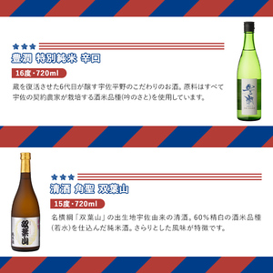 日本酒の飲み比べとお祝いセット THE USA Box/DX(4品)豊潤 双葉山 宇佐ひょうたん 日本酒 お酒 酒 プレゼント 贈答用 かちえび 海老【114000601】【一般社団法人 地域商社USA】