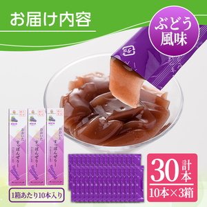 おおいた 美・すっぽんぜりー ぶどう風味(計30本・10本×3箱)小分け 葡萄 ゼリー スッポン 常温 保存【115300500】【アンフィニプロジェクト】
