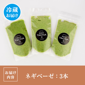 ネギベーゼ(3本) ネギ ねぎ 葱 調味料 薬味 ペースト 勝負めし 【116900100】【リーコタクナ】