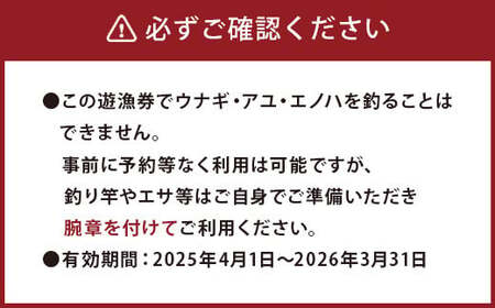 024-1062x1 大野川漁協遊漁券 ウナギ・アユ・エノハを除く全魚種