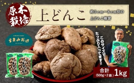 015-154 上どんこ 1kg（500g×2袋）椎茸 うまみだけ