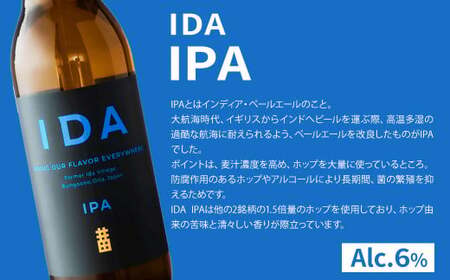 088-859 クラフトビール IDA 3種 飲み比べ 6本 セット お酒 ビール 詰め合わせ ギフト 贈り物