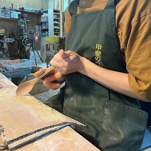 ＜湯布院・カトラリー専門　甲斐のぶお工房＞木製 利き手スプーン（右利き用）2本セット