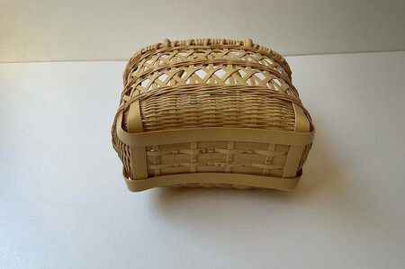 竹聲館　縄目差しバスケット　プチ
