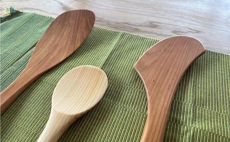 ＼年内発送／ 【ゆふいん・アトリエとき】＜右利き用＞調理器具（ヘラ・ターナー・しゃもじ）3点セット