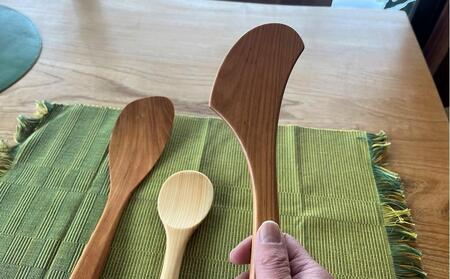 ＼年内発送／ 【ゆふいん・アトリエとき】＜右利き用＞調理器具（ヘラ・ターナー・しゃもじ）3点セット