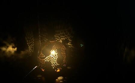 【陶工房　游山】ランプシェード（猫）