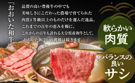 訳あり！おおいた和牛 しゃぶしゃぶすき焼き用（肩ロース肉・肩バラ肉・モモ肉）400g