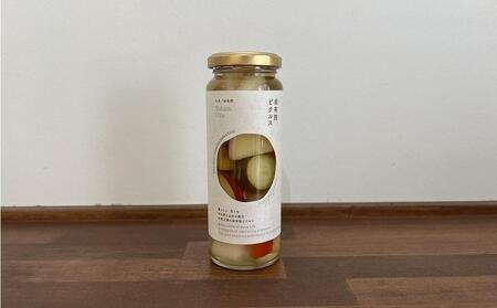 【由布院 草庵秋桜 四季工房】手づくりピクルス（ダイコン・キュウリ・パプリカ・ゴボウ・サツマイモ）3本セット