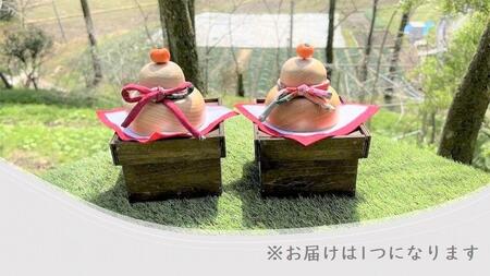 【手作り雑貨屋 木心工房】木の鏡餅(小)