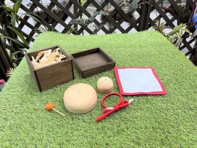 【手作り雑貨屋 木心工房】木の鏡餅(小)