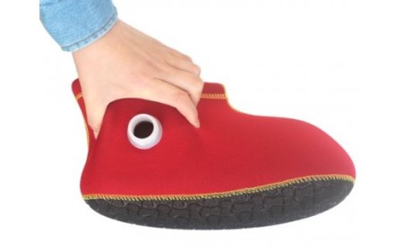 クロッツやわらか湯たんぽ/足用ショートタイプ (ブラック・Mサイズ)_2011Z-4