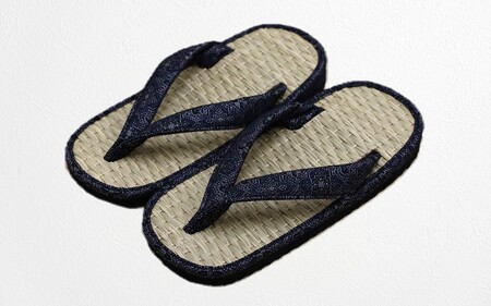 呉服屋さんの七島イ雪駄(男性用フリーサイズ)_29217A