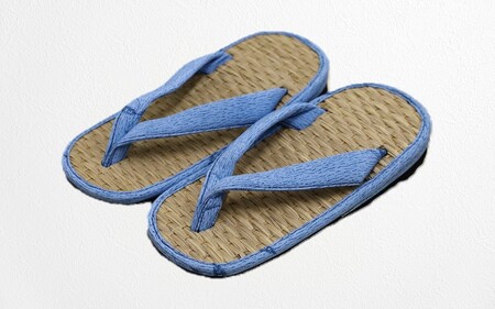 呉服屋さんの七島イ雪駄(男性用フリーサイズ)_29217A