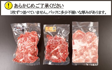 大分県産 牛・豚の切り落としセット(真空包装) 計1kg_2472R