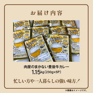 肉屋のまかない豊後牛カレー230g 5袋_2534R