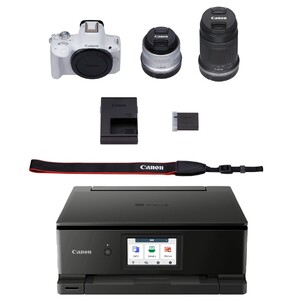 Canon EOS 450D フルセット カメラ＆プリンターセット】 Canon EOS R50 ダブルズームキット