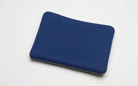 クロッツやわらか湯たんぽ/長方形タイプ グレー×ネイビー_2644R-2