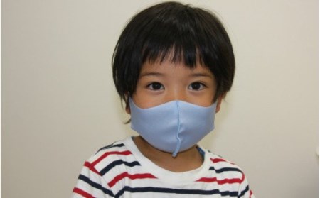 フィット感抜群!水着素材のクロッツマスク2枚ブルー系【XSサイズ】 _1556R-1