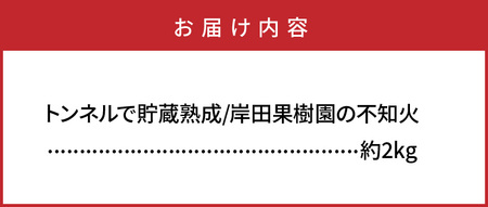 冷蔵発送/岸田果樹園の不知火約2kg_1744R