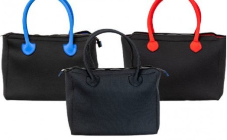 1832R-2_ウェットスーツ素材のビジネスバッグ(ハンドル黒、インナー青)