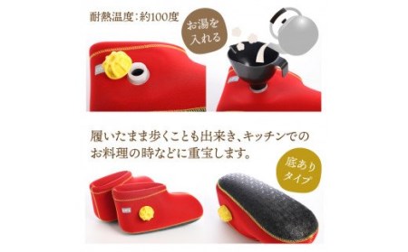 クロッツやわらか湯たんぽ/足用ショートタイプ(レッド・Lサイズ)_2011Z-5