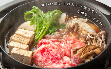 訳あり!【A4~A5】豊後牛赤身霜降りしゃぶしゃぶすき焼き用(肩・モモ)400g D21