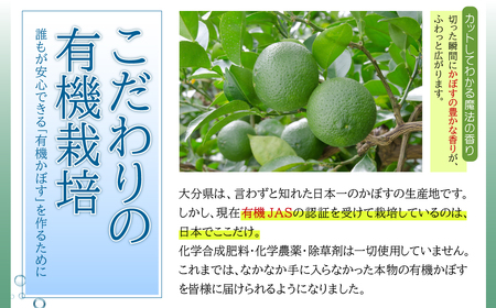 カットしてわかる魔法の香り「有機栽培かぼす」 4㎏箱入り K2-S
