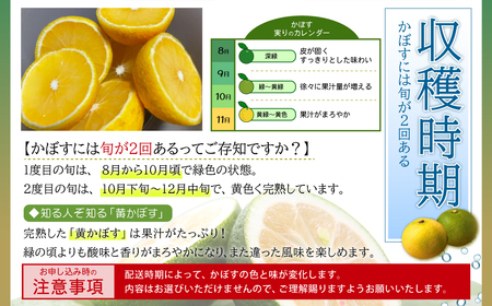 カットしてわかる魔法の香り「有機栽培かぼす」 4㎏箱入り K2-S