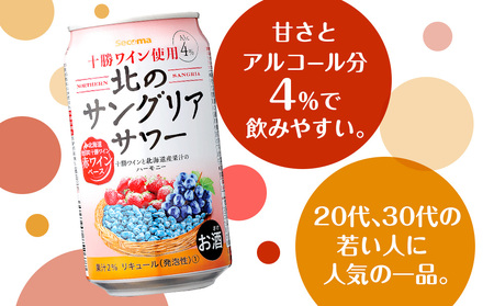 北のサングリアサワー 赤ワインベース 48本 サングリア ワイン サワー 酒 セイコーマート セコマ Secoma 池田町 北海道 酒 リキュール