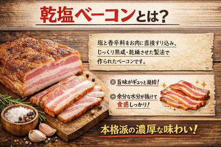 訳あり 国産 ベーコン 1kg 切り落し 200g×5 1000g  乾塩ベーコン 北海道豚 豚肉 燻製 北海道池田町 