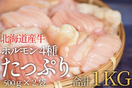北海道産牛 腸4種ミックス1kg