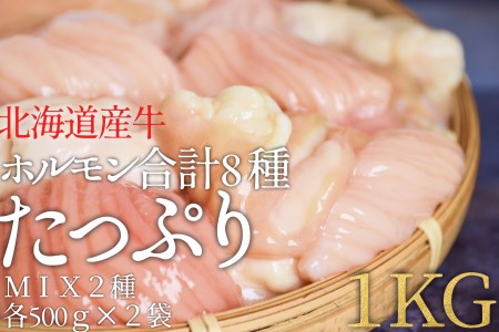 北海道産牛 ホルモンミックス1kg