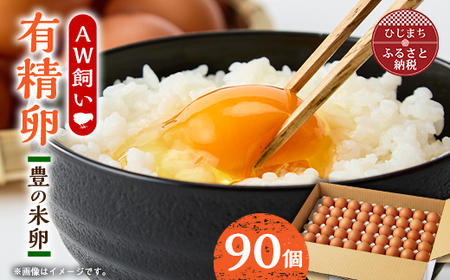 大分生まれのAW飼い有精卵「豊の米卵」90個入り_卵・乳製品 卵  たまご タマゴ 玉子_【配送不可地域：離島】【1610935】