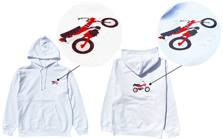 DAX プルオーバーパーカー(ユニセックス)【Lサイズ ホワイト】【1644610】