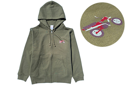 DAX ジップアップパーカー(ユニセックス)【Mサイズ　ライトオリーブ】【1644628】