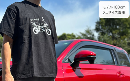 Monkey Tシャツ (ユニセックス)【XLサイズ ブラック】【1644780