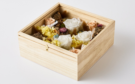 プリザーブドフラワー白【1662935】