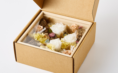 プリザーブドフラワー白【1662935】