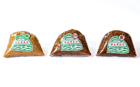 阿部三郎商店 浄土寺味噌3種セット(合わせ・米・麦 各1kg)AW07_調味料 味噌 みそ_【配送不可地域:離島】【1108154】
