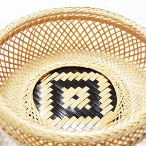 竹細工　鉄鉢盛篭白(1923001)_竹細工  日本製  伝統工芸品  竹工芸  ハンドメイド  伝統工芸 _【1119662】