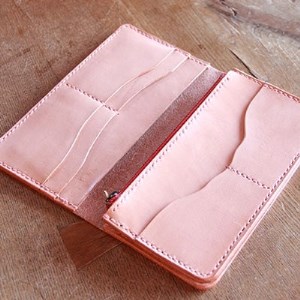 手作りレザーの長財布(葡萄) YS04_装飾品・工芸品 財布 服飾小物 _【1088780】