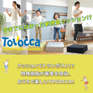 TOVOCCA［グレー］ クッション トランポリン 丸洗い可能  エクササイズ 屋内