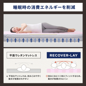 X-BALANCE RECOVER-LAY （セミダブル・チャコールグレー）