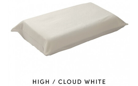 ブレインスリープ ピロー 【旧モデル】 HIGH + カバー ( オーガニック ) クラウドホワイト / 枕 まくら 寝具 快眠 安眠 洗える 通気性 サステナブル